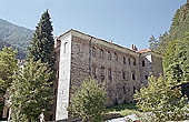 Rila Monastery, external stone walls 